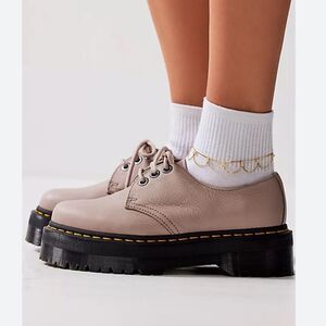 Dr. Martens 1461 Quad II Oxford Platform Derby, Vintage Taupe, Women’s 10, NWOT